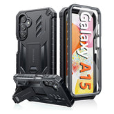 Galaxy A15 5G Protective Case with Built-in Screen Protector Black FNTCASE